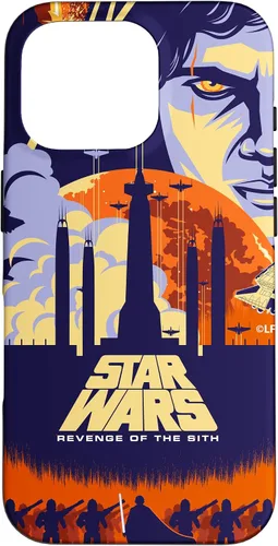 Vista 20 de Star Wars Funda con póster de película ilustrada La venganza de los Sith para iPhone 17