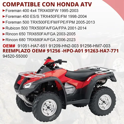 Vista 2 de Rodamientos y sellos de rueda delantera para Honda Foreman 500 400 450 Rincon 650 680 Rubicon 500
