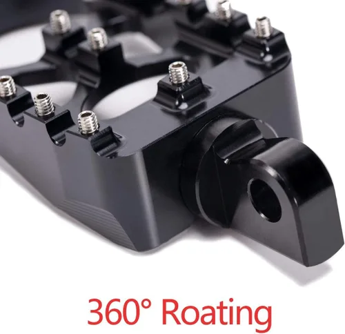 Vista 3 de Hopider Foot Pegs Compatible with harley Dyna Sportster Fatboy Iron 883 Negro