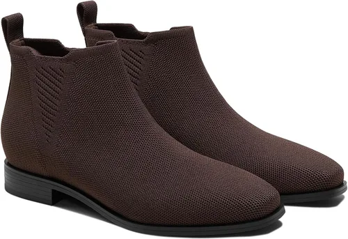 Vista 9 de VIVAIA Ryan - Botas Chelsea sin cordones para mujer, botas de tobillo con punta cuadrada, repelentes al agua, cómodas botas de tacón bajo para uso