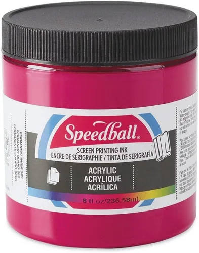 Vista 28 de Speedball Tinta acrílica para serigrafía, 8 oz, negra para impresiones en papel, fabricada en EE. UU