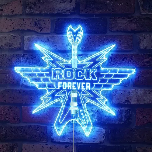 Vista 9 de ADVPRO Grabación en vivo en el aire RGB Dynamic Glam LED Sign - Forma de corte a borde - Decoración de pared inteligente 3D - Iluminación dinámica