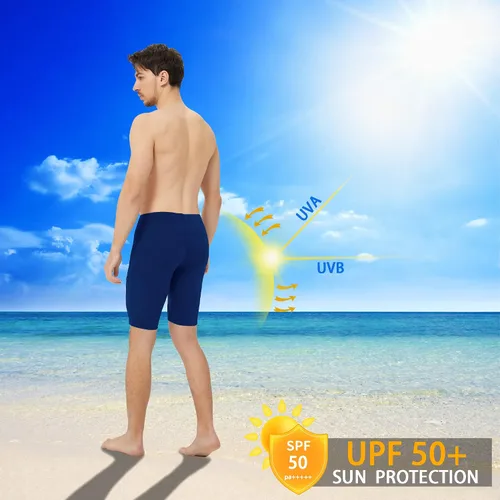 Vista 3 de Fiteng Bañadores de natación para hombre - Trajes de baño de resistencia para entrenamiento deportivo de competición de competición Tallas 32-42
