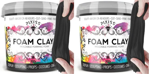 Vista 12 de Arcilla de espuma para modelar de espuma seca al aire – Arcilla suave para cosplay para añadir slime, arcilla de moldeo para esculpir con espuma