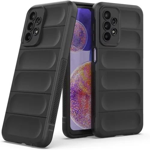 Vista 4 de Aikukiki Funda para Galaxy A32 4G, diseño de rayas 3D de lujo, resistente, sensorial, suave, de silicona completa, a prueba de golpes, para niñas