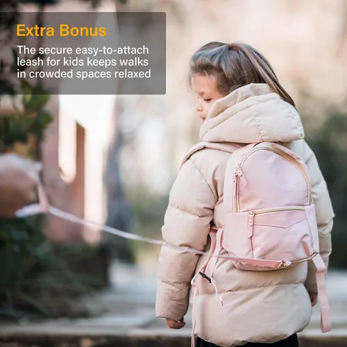 Vista 7 de mommore Mochila de viaje para niños pequeños con correa pequeña