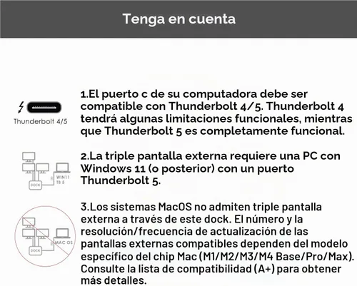 Vista 5 de WAVLINK Thunderbolt 5 Dock, Intel Certified TB5 Docking Station, 120Gbps