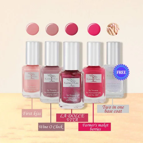 Vista 2 de Paquete especial de esmalte de uñas, juego de base de esmalte de uñas brillante y brillante, arte de uñas no tóxico, pintura de uñas vegana y libre