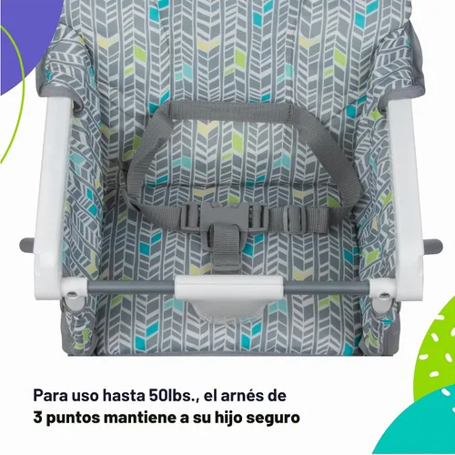 Vista 2 de Cosco Silla alta simple plegable para bebé, Silla alta plegable simple, diseño conveniente, ligero y compacto, Comet