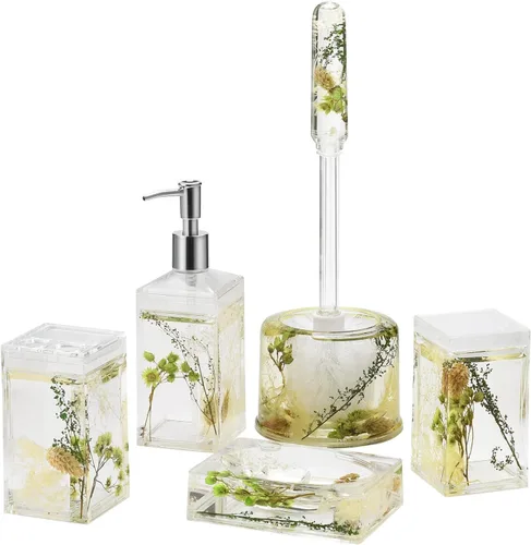 Vista 14 de Locco Decor Acrílico líquido 3D movimiento flotante baño cocina tocador accesorio jabón loción dispensador océano dibujos animados animal tema pato