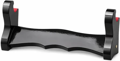 Vista 14 de Pie de mesa de madera negra laqueada Handmade Sword, para espadas katana o wakizashi, de lujo, cuadro titular de la visualización