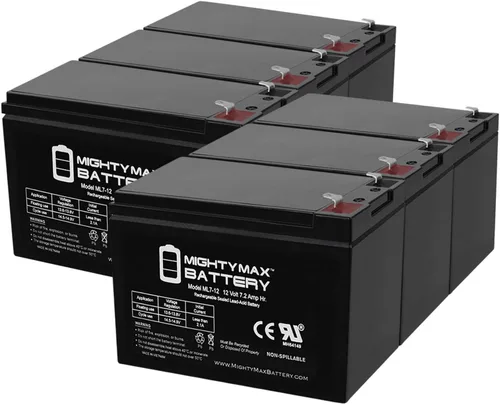 Vista 12 de Mighty Max Battery Batería de repuesto SLA de 12V 7Ah para Leoch DJW12-7.0 - 2