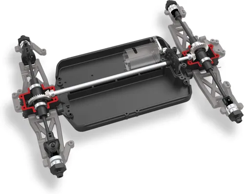 Vista 5 de Traxxas 76054-5-BLK Teton Camión 4WD Escala 1/18 Totalmente Montado Listo Para Funcionar 2.4G