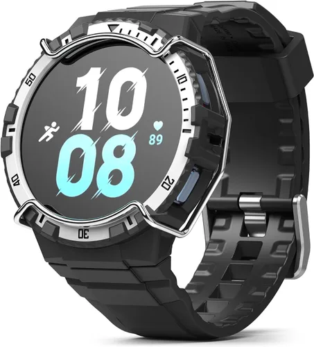 Vista 9 de Ringke Fusion-X Guard [correa + funda] compatible con Samsung Galaxy Watch 5/4 de 1.732 in con correa, resistente a los golpes, funda resistente a