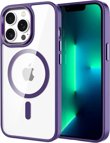 Vista 61 de CACOE Funda magnética para iPhone 12 y iPhone 12 Pro de 6.1 pulgadas - Compatible con MagSafe y soporte magnético para teléfono en el automóvil,