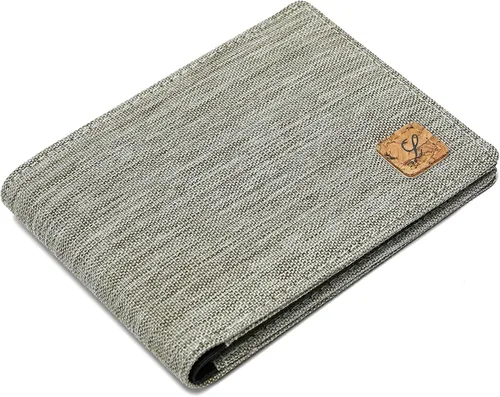 Vista 5 de Cartera de tela minimalista con bloqueo RFID, Minimalista