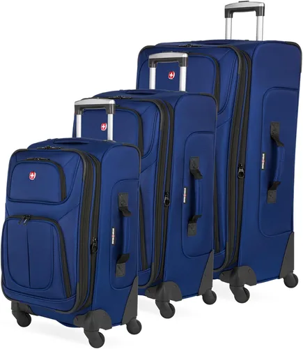 Vista 98 de SwissGear - Equipaje suave expandible Sion con ruedas, Negro