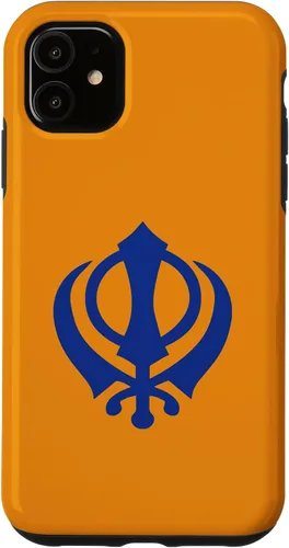 Vista 8 de Khanda Sikh Symbol Chakkar Kirpans Chakra Sikhism - Carcasa para iPhone 17