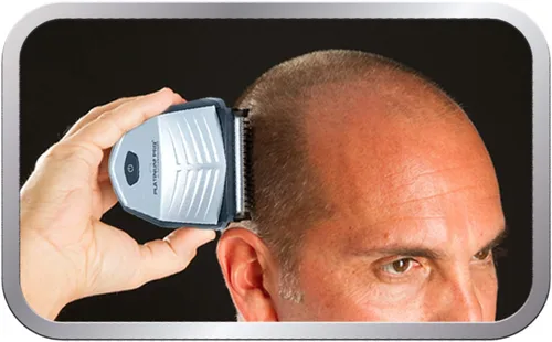 Vista 4 de MANGROOMER - Kit de corte automático de pelo Platino Pro y cortapelos avanzado con batería de litio máximo, 9 protectores de longitud y estuche
