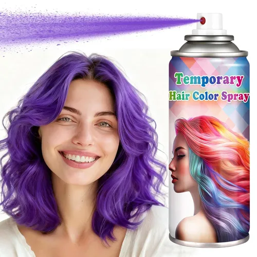 Vista 11 de Spray para el cabello gris Spray de color temporal Tinte para el cabello gris-gris, 4.1 fl oz