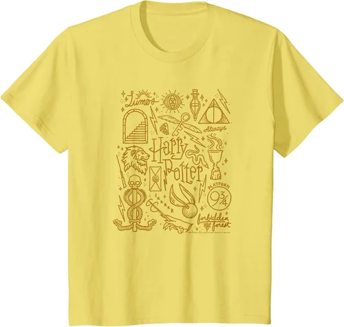 Vista 41 de Harry Potter Deathly Hallows 2 Icon Collage Poster T-Shirt Baby Blue