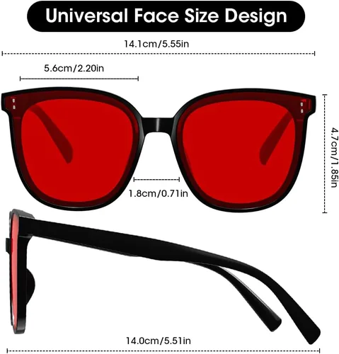 Vista 6 de Gafas de luz azul para mujer, anteojos de luz azul para hombre, 99.9% de bloqueo de luz azul, revestimiento doble AR con revestimiento rojo, lentes