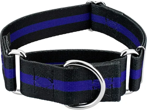 Vista 17 de Country Brook Petz - Collar para perro Martingala de camuflaje azul con 10 diseños resistentes (1 1/2 pulgadas, mediano)