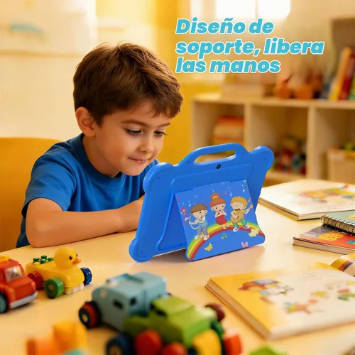 Vista 4 de PEICHENG Tableta para niños de 10 pulgadas, RAM 8 GB ((3+5 expandir) ROM 32 GB Android 15 tabletas para niños, control parental con funda de 2+8 MP