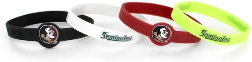 Vista 2 de aminco NCAA unisex-adult Silicone Bracelet (4-Pack)