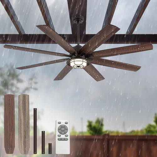 Vista 11 de NORFOLK Ventilador de techo impermeable para exteriores de 52 pulgadas