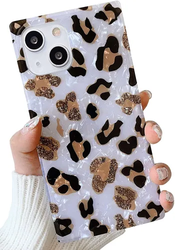 Vista 65 de Elegante funda con patrón de perlas compatible con iPhone, de borde rectangular, delgada, suave, de silicona de poliuretano termoplástico (TPU)