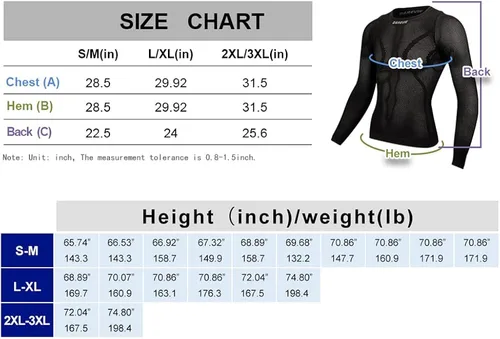 Vista 5 de Darevie Camiseta interior de ciclismo de manga larga para hombre, chalecos de capa base de compresión atlética, camiseta deportiva de malla fresca