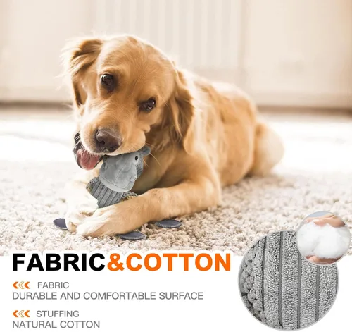 Vista 4 de Juguetes chirriantes para perros para aburrimiento y estimulación para masticadores agresivos, juguetes interactivos para perros grandes, juguetes