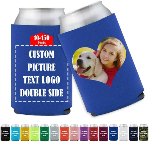 Vista 15 de Funda enfriadora de latas de cerveza personalizada Koo-zi Slim a granel, añade tu texto con imagen en una cubierta plegable de 12 onzas líquidas