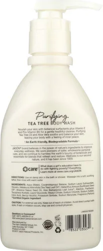 Vista 3 de Jason Bath Care Tea Tree Satin Shower Body Washes de 30 onzas líquidas (a) - 2