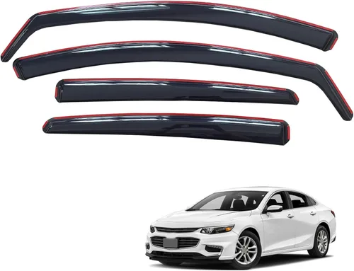Vista 29 de inchannel - Visera de ventana compatible con Toyota 4Runner 2010-2024, protectores de lluvia, deflector de viento, humo, 4 piezas