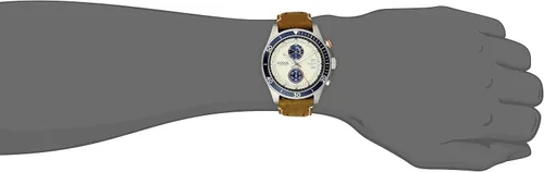 Vista 2 de Fossil CH2951de los hombres Wakefield Reloj de acero inoxidable con banda de piel color café