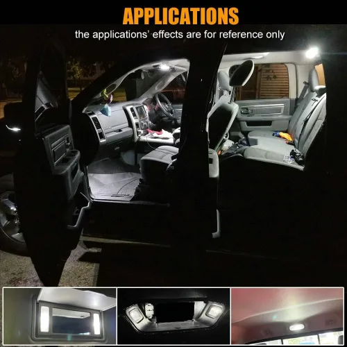 Vista 7 de EBAIFUN Kit de luz interior LED blanca de 14 piezas compatible con Dodge Ram 2009 2010 2011 2012 2013 2014 2015 2016 2017 2018 Dodge Ram 1500 2500