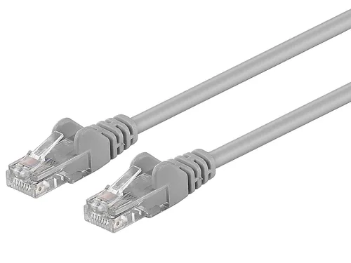 Vista 4 de Premium Cord Cable de conexión UTP RJ45 RJ45 Nivel 5e 0.3 ft Gris