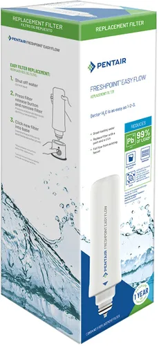 Vista 4 de Pentair FreshPoint - Cartucho de repuesto para sistema de filtración de agua debajo del fregadero de fácil flujo, filtro de agua PFAS, certificado