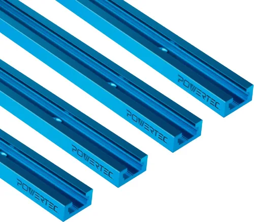 Vista 10 de POWERTEC Tope abatible para valla de 3 pulgadas para sierra de mesa, sierra ingletadora y prensa de taladro, accesorios de riel en T