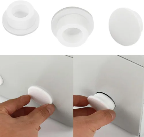 Vista 2 de Paquete de 5 cubiertas de chorro para bañera de hidromasaje de 0.591 in, 3/5 pulgadas, tapones de silicona para tapones de tapón de silicona