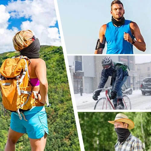 Vista 8 de Máscara facial, bandanas, polaina para el cuello, bufanda mágica, diadema para polvo, sol, viento