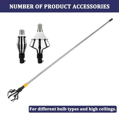 Vista 3 de Light Bulb Changer Light Bulb Removal Tool for High Ceilings Tall