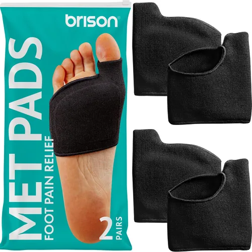 Vista 12 de Almohadillas metatarsianas diseñadas por podólogos Brison para mujeres y hombres - Fundas de gel para aliviar el dolor en la bola del pie
