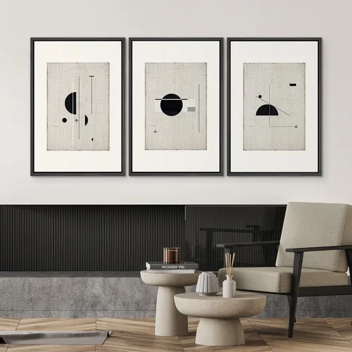 Vista 271 de SIGNWIN Lienzo enmarcado para pared, juego de arte neutro de bosque brumoso, ilustraciones en tono tierra, arte moderno, decorativo, bohemio