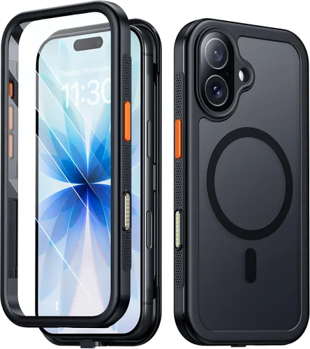 Vista 10 de Red2Fire Funda para iPhone 13, [Cuerpo Completo 360] [Protección de Servicio Pesado] con Protector de Pantalla Integrado Resistente Robusto 12 Pies