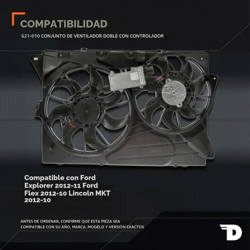 Vista 2 de Dorman Conjunto de ventilador de refrigeración del motor 621-010
