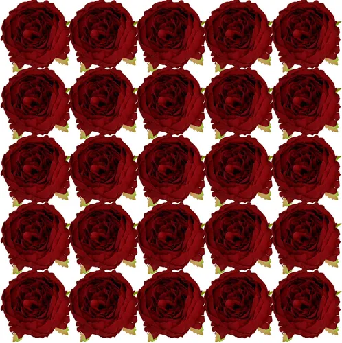 Vista 12 de FagusHome 30 piezas de peonía de seda artificiales solo cabezas sin tallos, cabezas de peonía falsas, cabezas de flores de peonía artificiales, sin