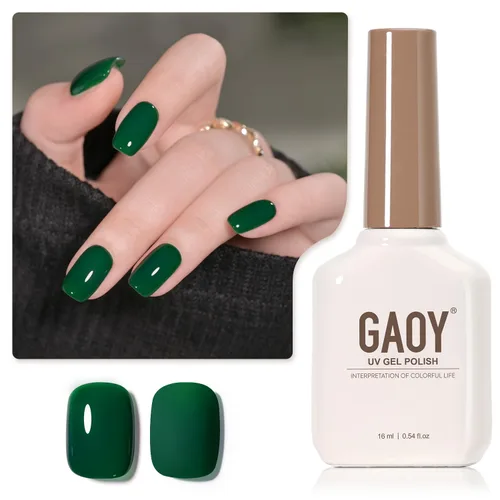 Vista 27 de GAOY - Esmalte de uñas de gel marrón, 16ml de esmalte de gel para quitar por remojo, curado con luz UV para arte de uñas, manicura DIY en casa, 2088